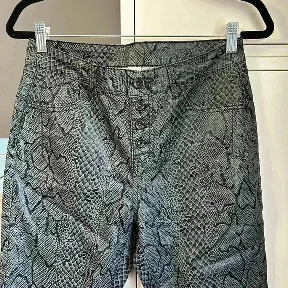 Snake Print Denim Pants - Picture 2 of 4